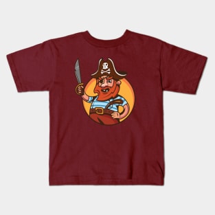 Toothless pirate captain Kids T-Shirt